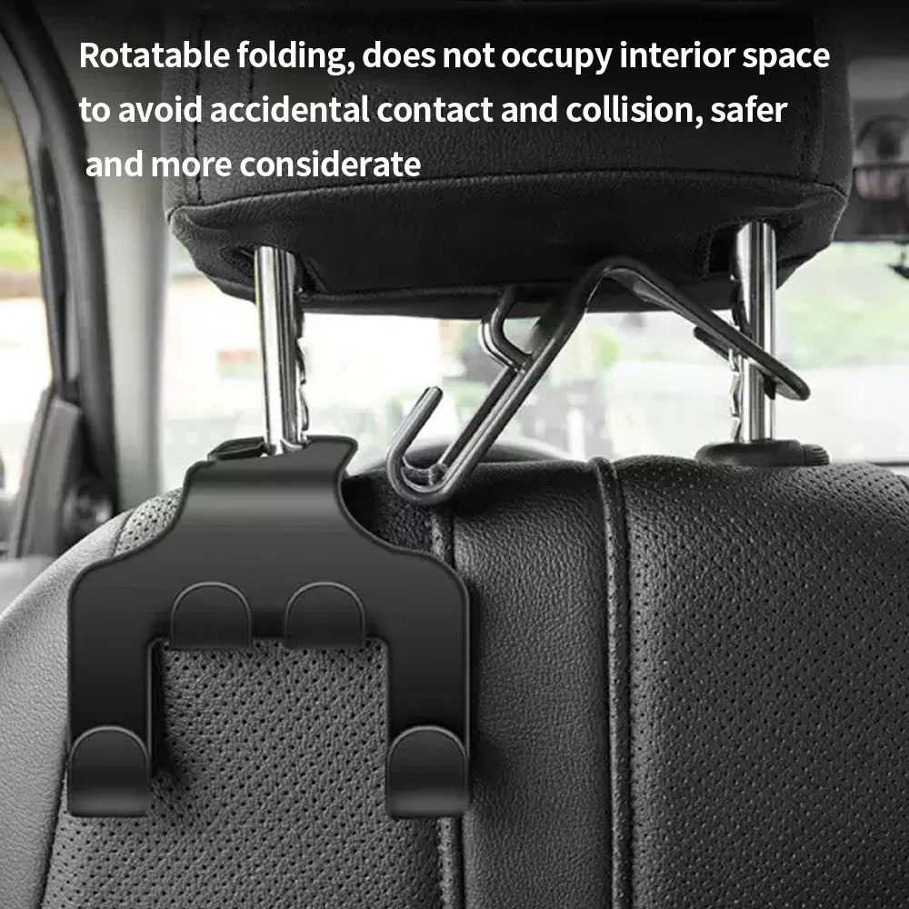 Hot Sale 6Pcs/3Pcs/1Pc Car Seat Back Hooks - Multifunctional Vehicle Storage Organizer Creative Auto Interior Bag Hanger for Pur