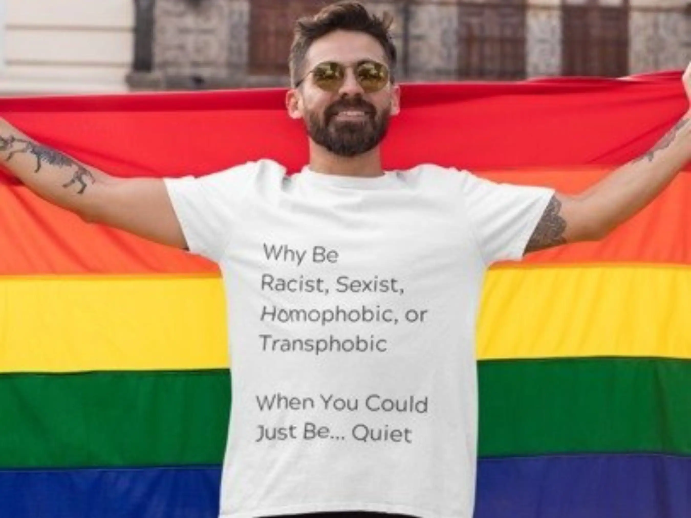 Why be Racist Sexist Homophobic or Transphobic when You Could Just QuieT T Shirt Pride LBGTQ