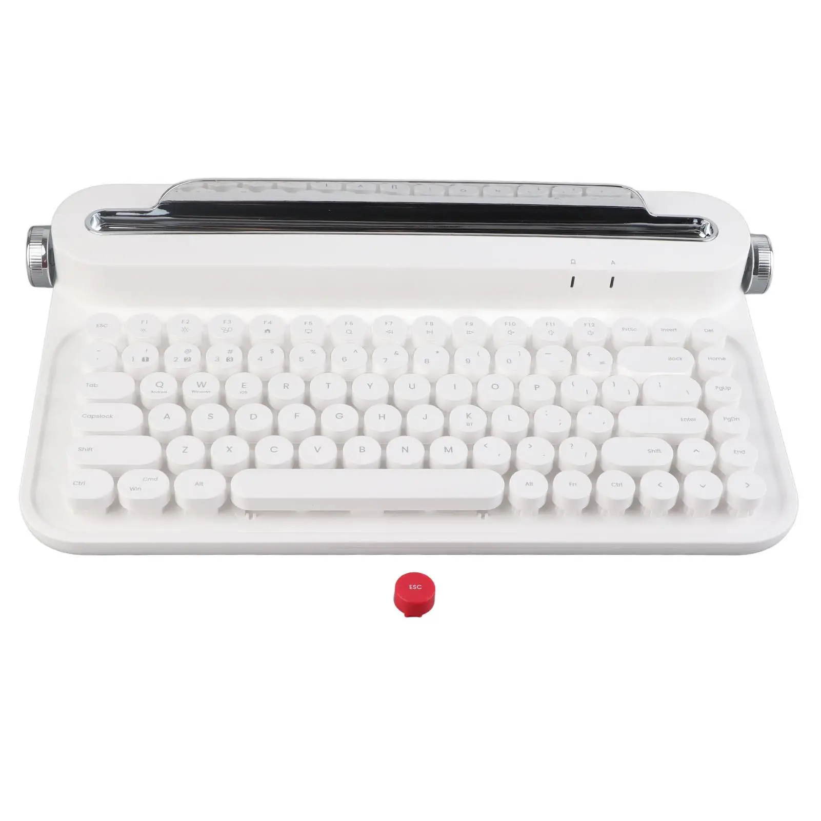 

Retro Bluetooth Keyboard 86 Keys Wireless Portable Keyboard with Built-in Stand for windows for android for ios Tablets