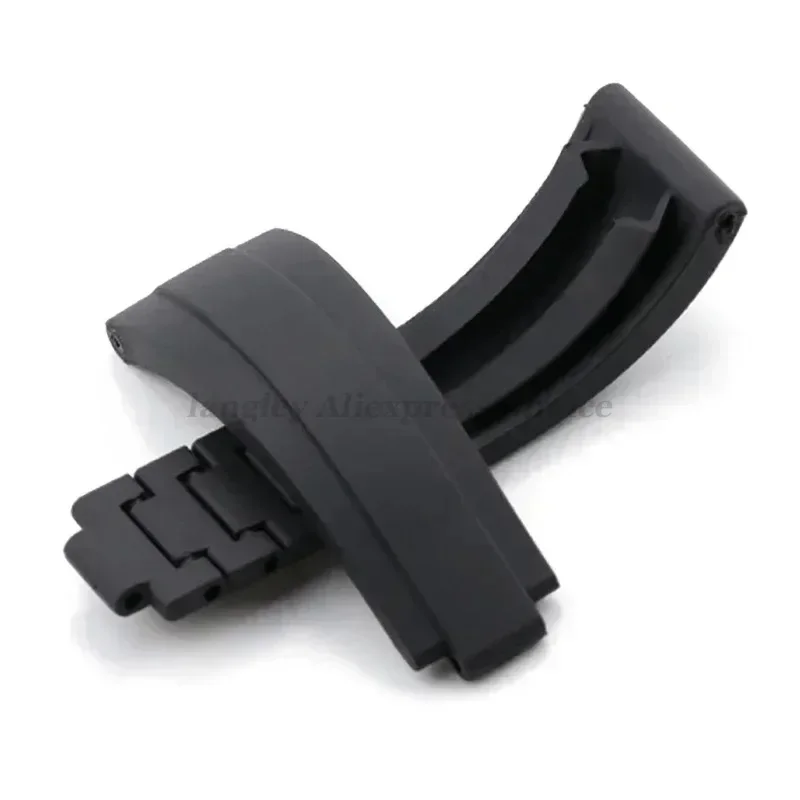 20 مللي متر المطاط حزام الساعات ل رولكس الغواصة دايتونا GMT أعماق البحار سيليكون حزام الفرقة غواص سوار مقاوم للماء 9 × 9 مللي متر ماتي مشبك