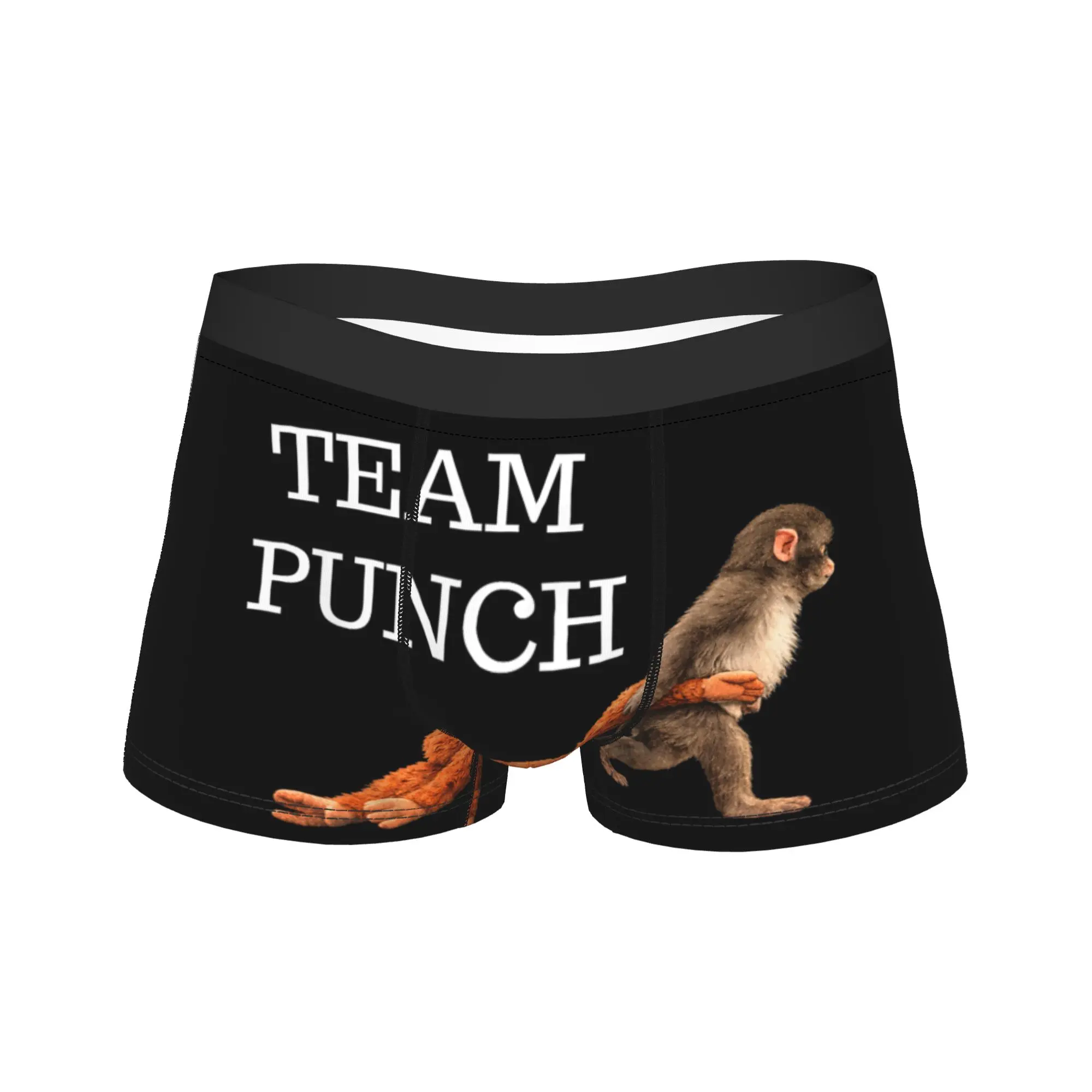 

Team Punch Baby Monkey Punch Underwear Pattern Boxer Shorts Quality Man Underpants Elastic Shorts Briefs Birthday Present