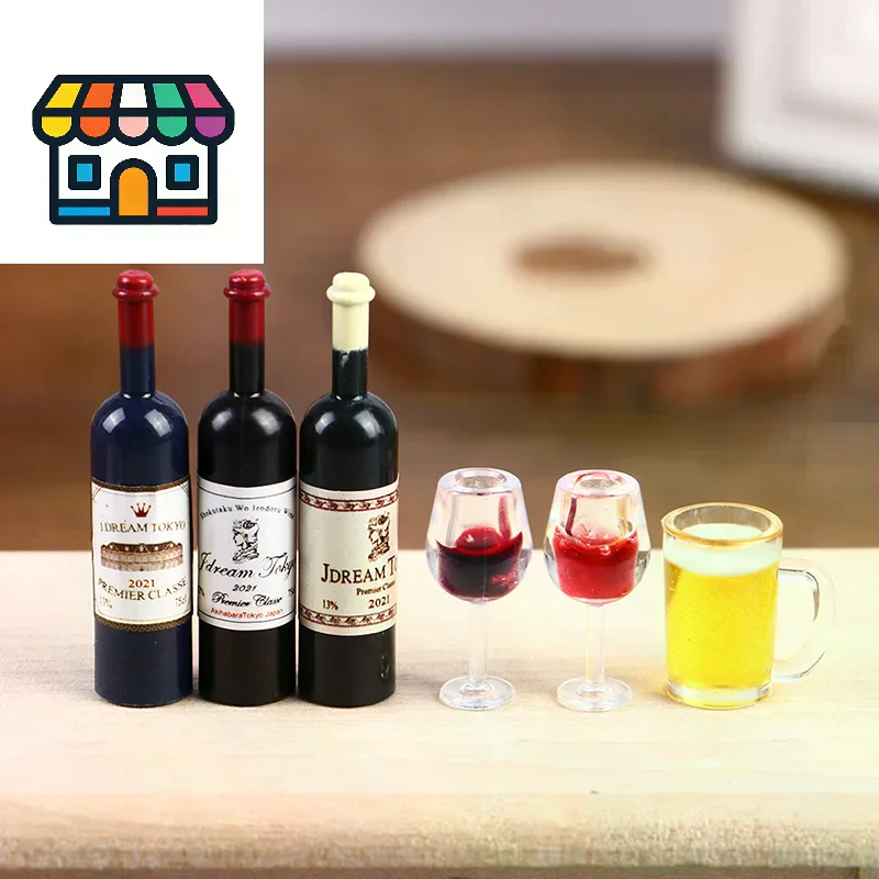 5 adet 1:12 Dollhouse Minyatür - Wine Y Beer incelemesi ve fiyatı