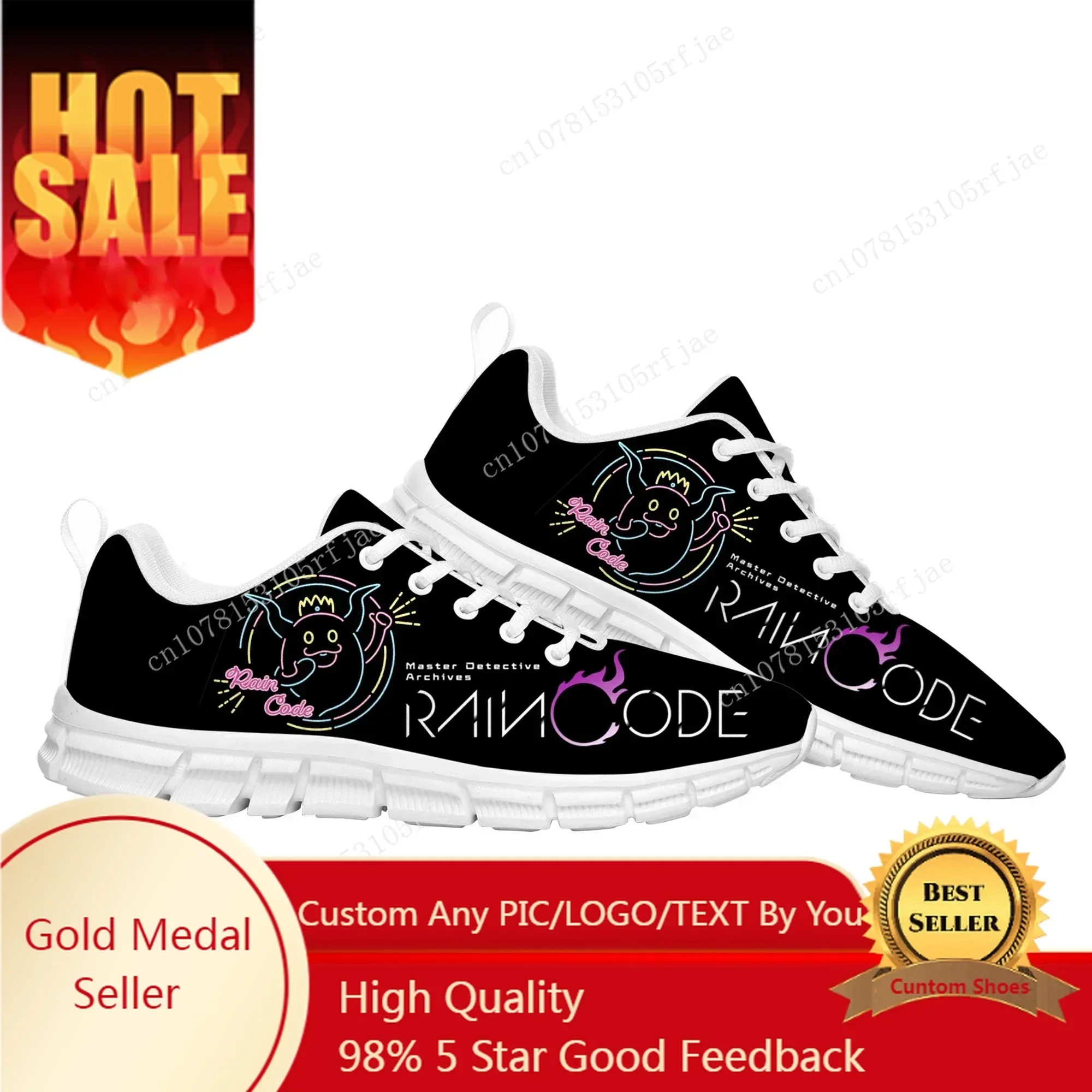 Master Detective Archives RAIN CODE Sports Custom Shoes Game Mens Womens Sneaker Tailor Made Couple Built Shoes