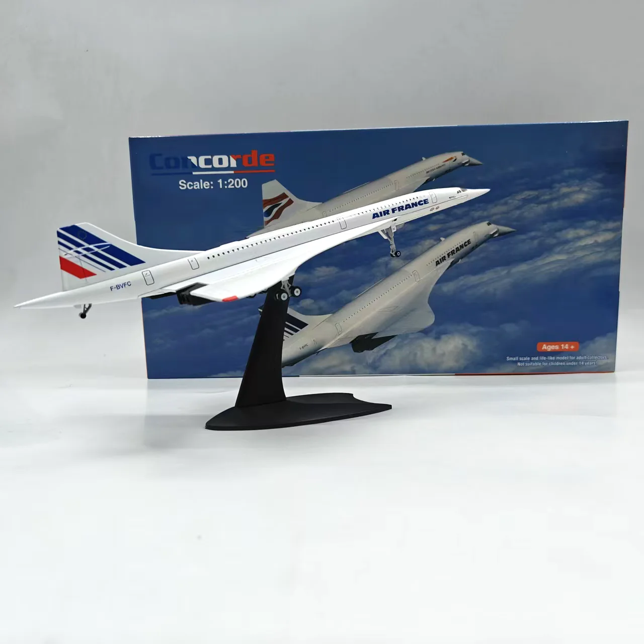 

Литой под давлением масштаб 1/200 Air France Concorde F-BVFC, модель самолета из сплава, Коллекционная игрушка, подарок, сувенир, демонстрационный орнамент