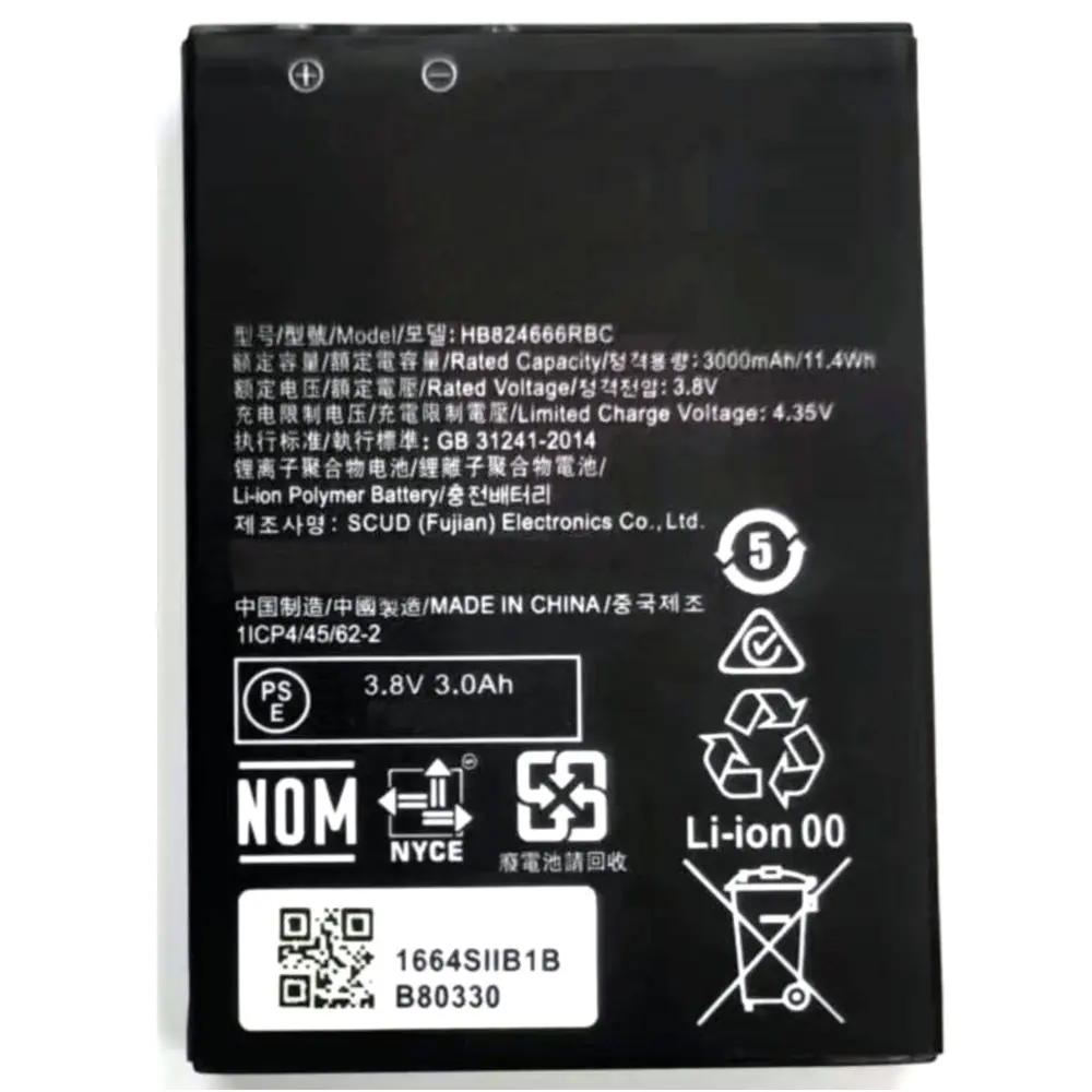 

HB824666RBC оригинальный сменный литий-ионный аккумулятор для Huawei E5577 EBS-937 WIFI маршрутизатор 3000 мАч 3,8 В 1ICP4/45/62-2
