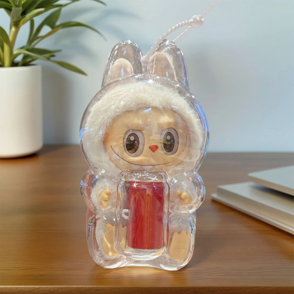 

Прозрачный защитный чехол для куклы эльфа, пластиковый милый плюшевый чехол для дисплея эльфа для Labubu