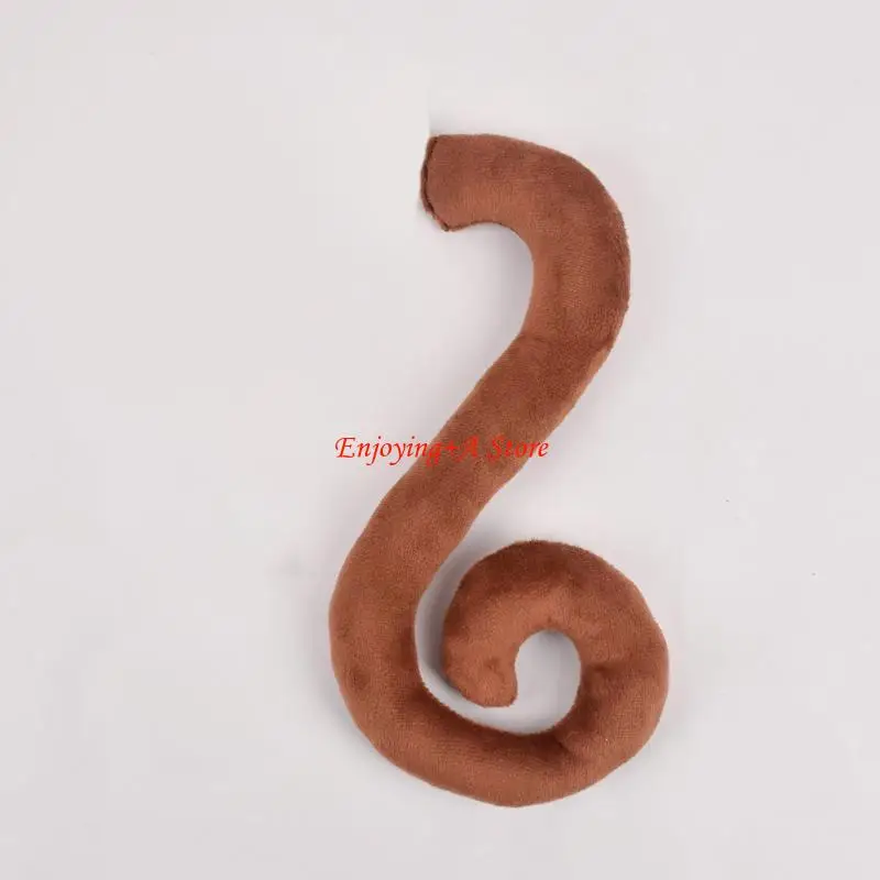 PXPB Monkey Costume Set Monkey Ears Tail Plush Animal Fancy Costume Accessories for Kids Halloween Cosplay Accessories