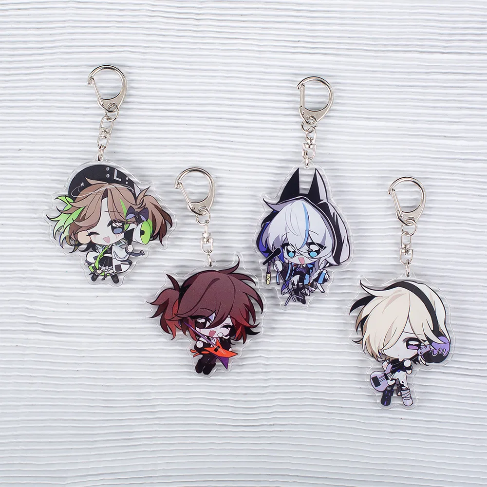 Identity V Cute Chibi Acrylic Keychain The Mercenary The Coordinator The Explorer Anime Figure for Game Fans Bag Charm Gift