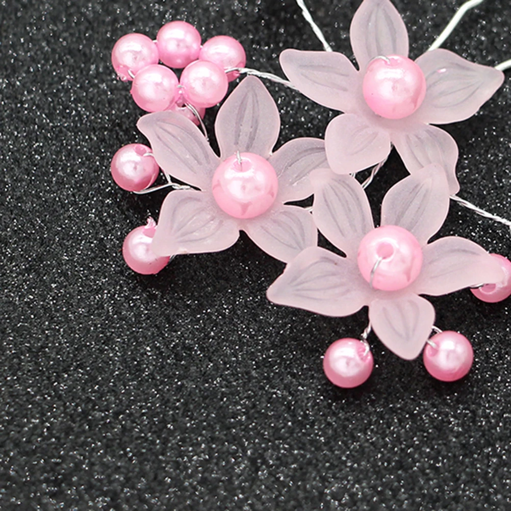 

5PCS Bridal Hairpins Pearl Flower Decorated Durable Material Wedding Accessories U Shaped Bride Headgear Jewelry Beads