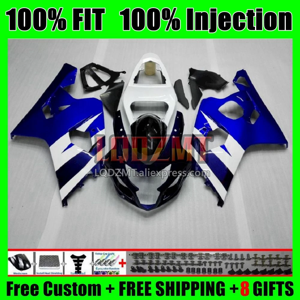 Injection Body For SUZUKI GSXR600 GSXR750 K4 3No.12 GSXR Stock blue 600 750 600CC CC GSXR-600 04 05 GSX-R750 2004 2005 Fairing