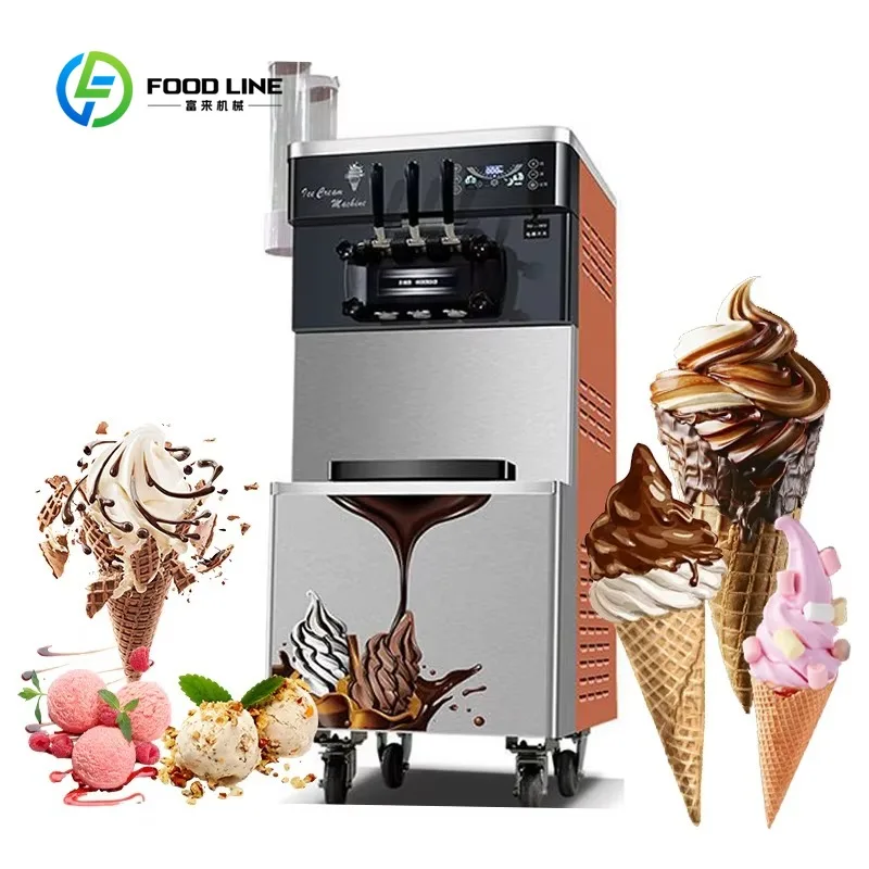 

Customized Self Operated Ice Cream Machine Commercial Grade Easy Operation For Milk Tea Shop Dessert Bar Top Seller