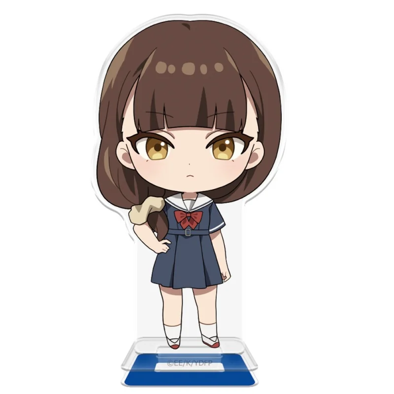 Young Ladies Don't Play Fighting Games Anime YLDPFG Mini Acrylic Figure Stand Plate Cosplay Prop Decor Cartoons Keychain Gifts