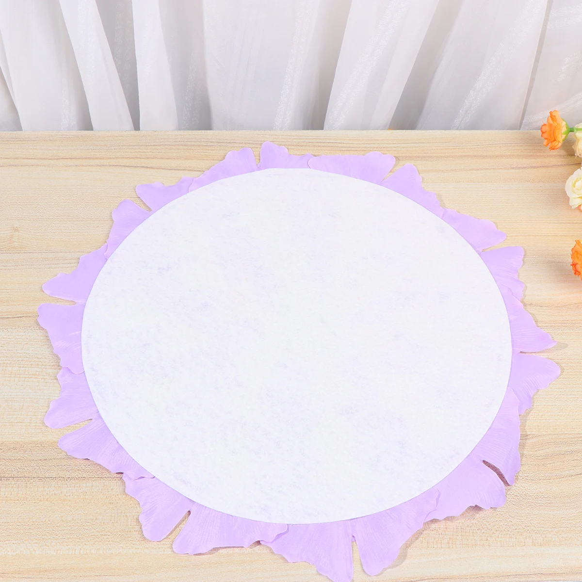 

Table Mat Bowl Pad Unique Dish Plate Chic Placemat Simulation Flower Tableware Dinner Mats
