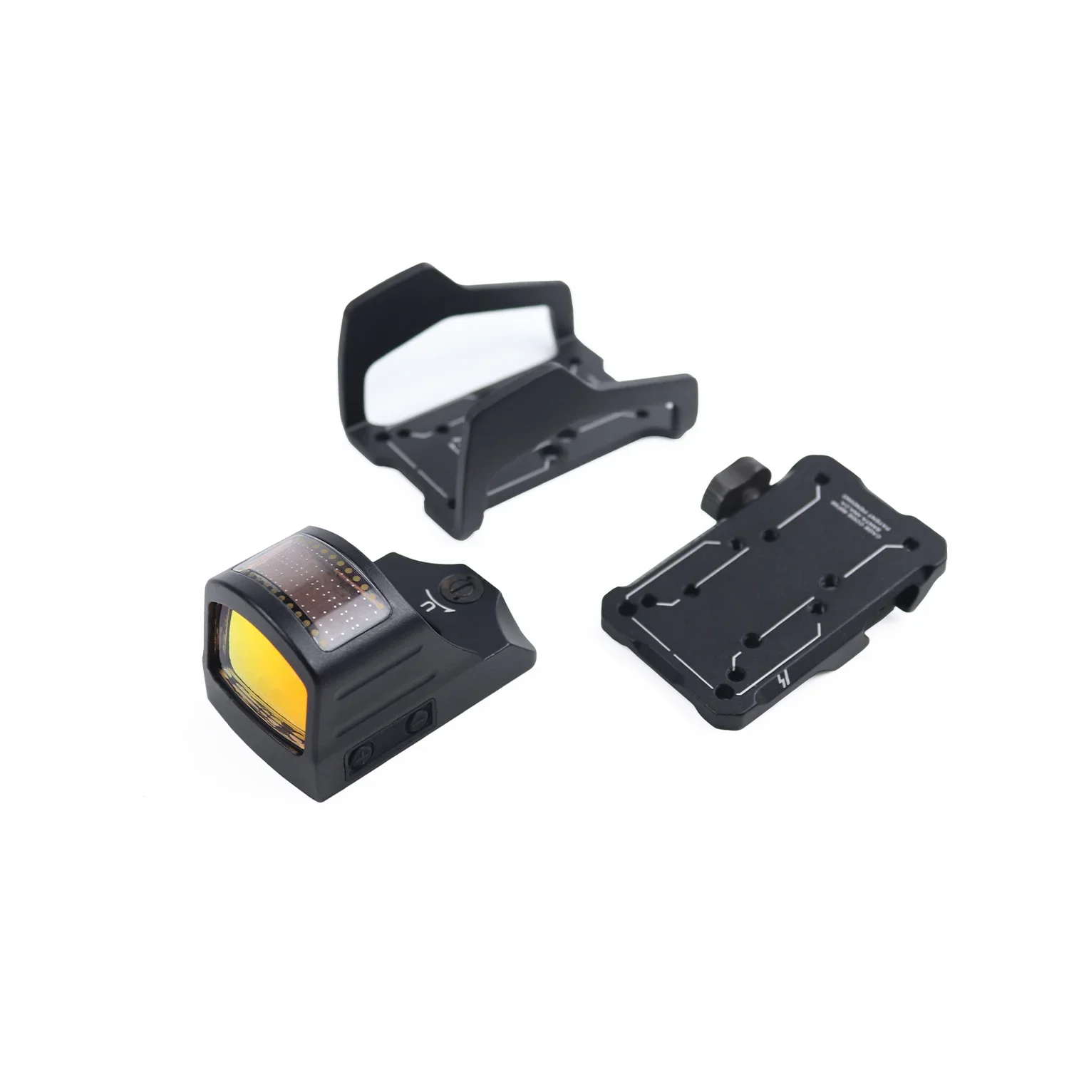 HS 507C Holographic Collimator Solar Power Red Dot Sight Failsafe Parallax-Free Aluminum with Mount Fit 20mm Rail Pistol