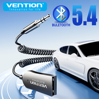 Vention New Wireless Bluetooth 5.4 Receiver Dongle Car Bluetooth USB to 3.5mm Jack Audio Mic Handsfree Adapter for Car Speaker