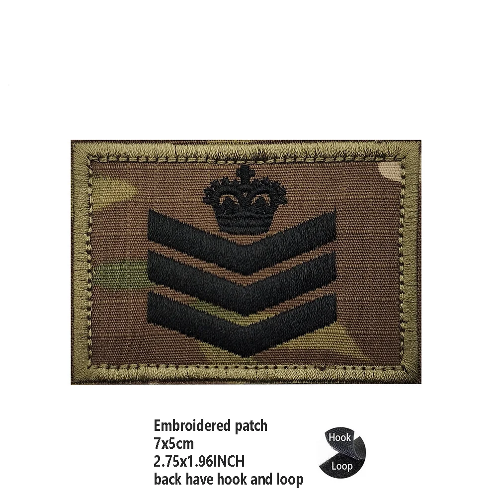 Vendita calda ricamo esercito Fan serie borsa accessori distintivo Camouflage ricamo fascia da braccio IR riflettente Laser Cut Backpack Patch