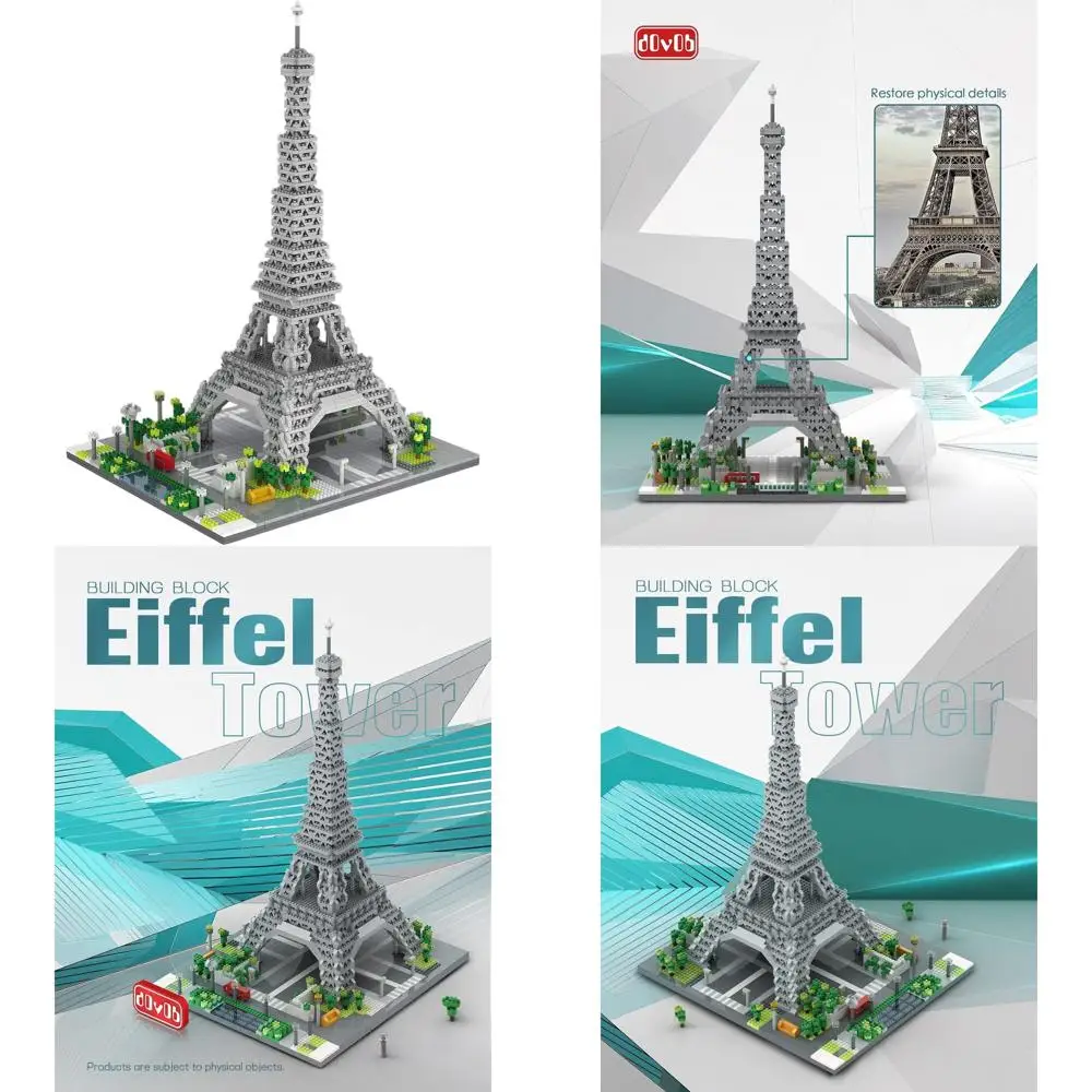

3D Eiffel Tower Puzzle with 3369 Miniature Bricks, Ideal Gift for All Ages
