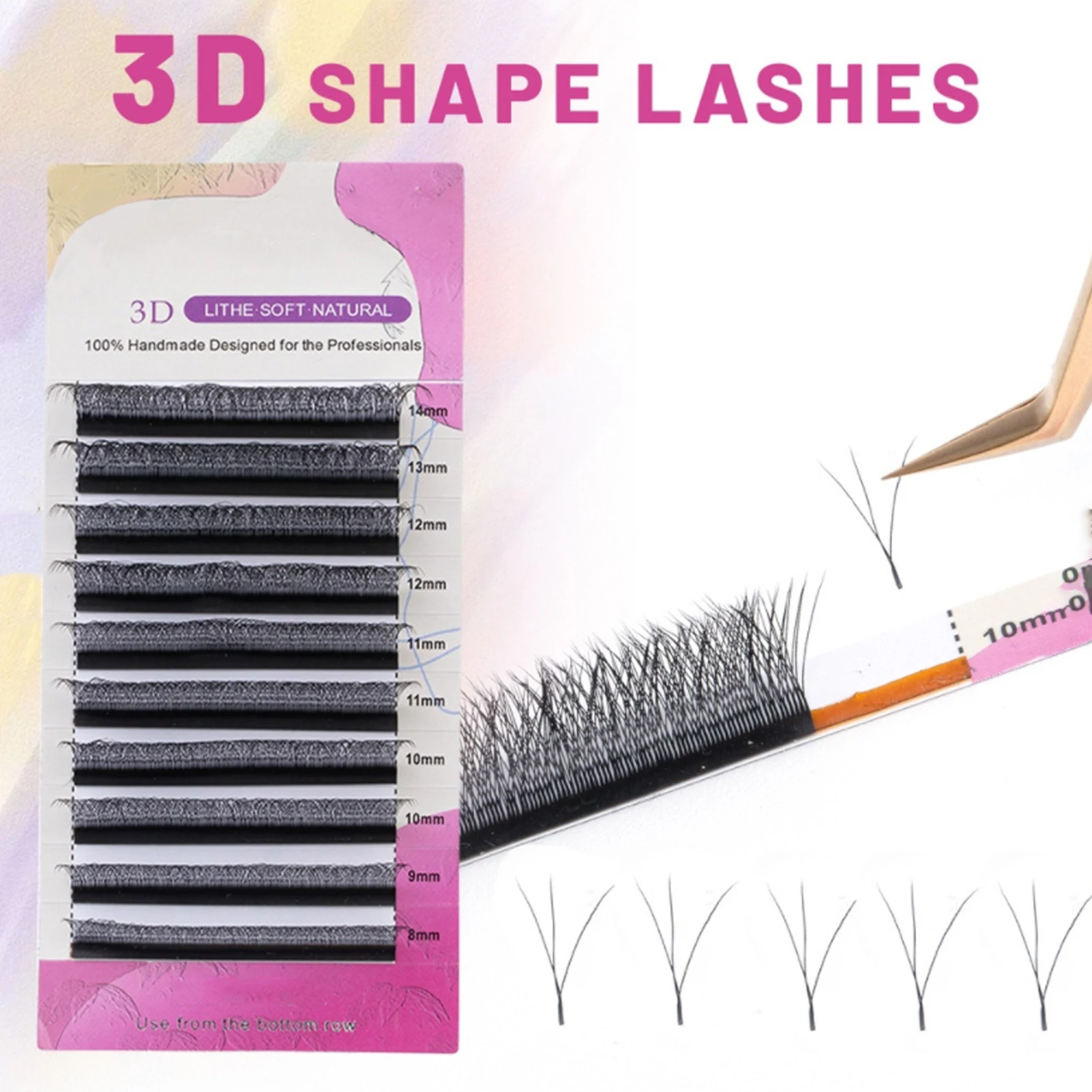 3D Natural Eyelash Extensions Fluffy Wispy Self Adhesive Lashes for Women Daily Eye Makeup