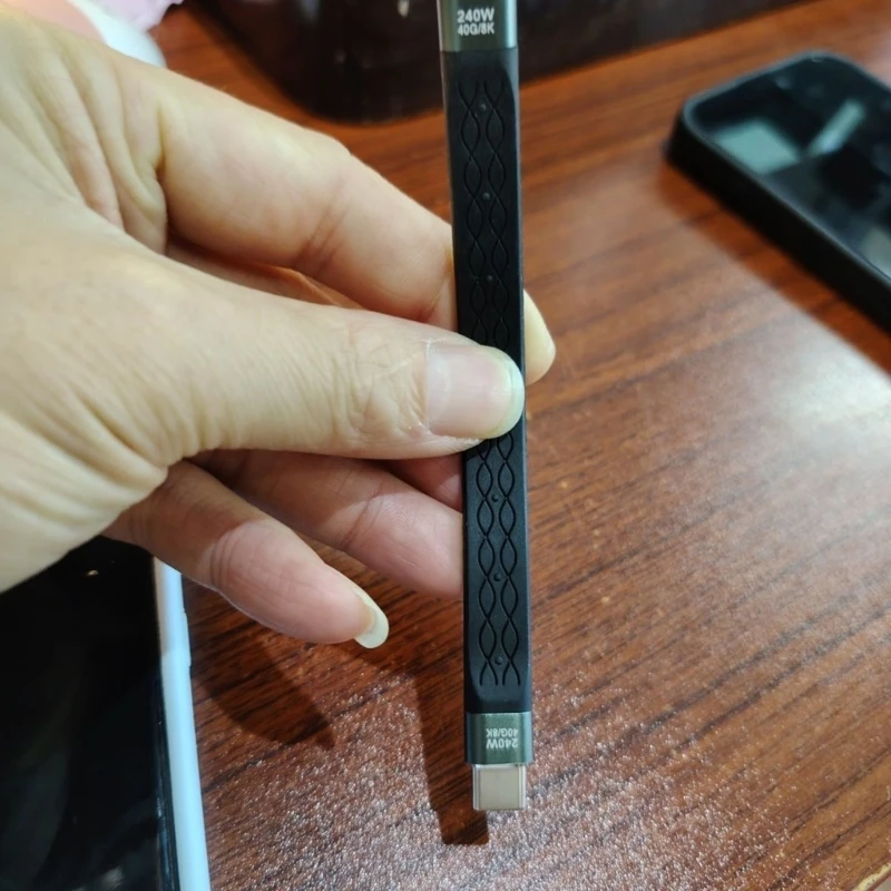 B2EF FAST 40GBPS USB C شحن الكابل PD240W 8K 60Hz هيكل مفاتيح مفاتيح الدعم