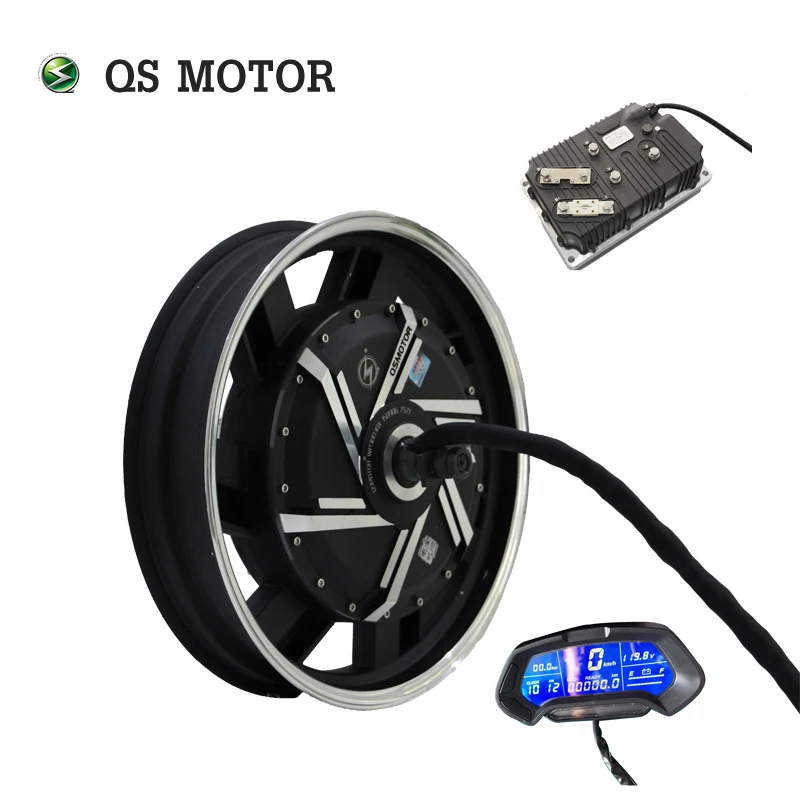 

QS 17*3.5inch 8000W 273 50H V3 Brushless electric scooter hub motor for motorcycle with controller speedometer kits