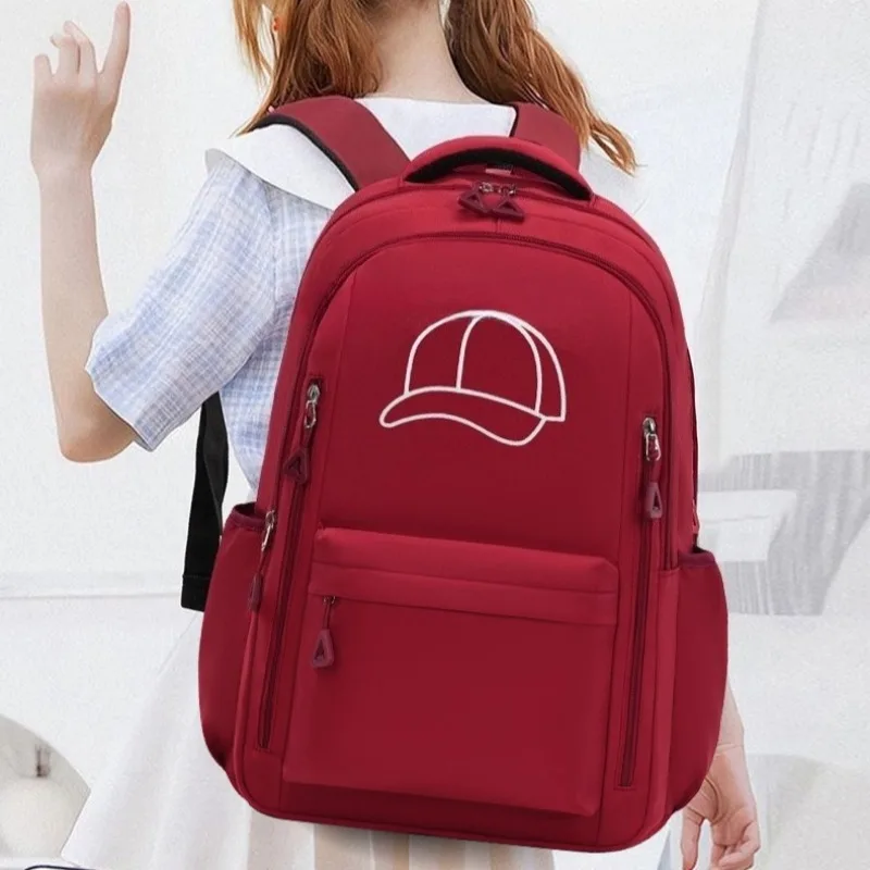 Casual Kids Backpack Students School Bags Girls Cute Backpack Large Light Book Bag Waterproof Stain-Resistant Durable Rucksack