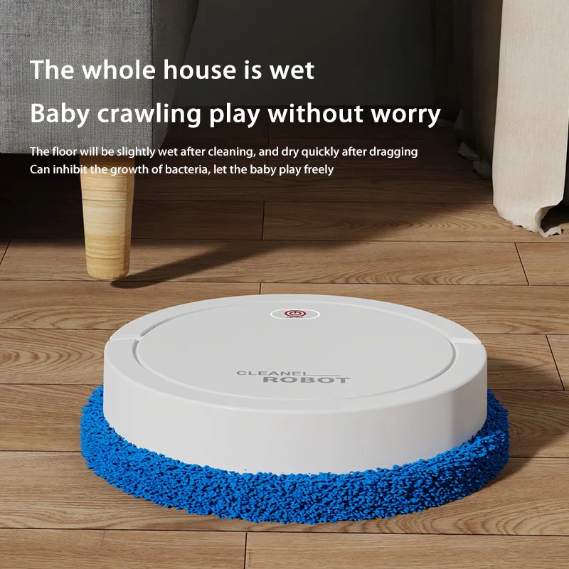 Xiaomi Intelligent Mopping Robot USB Rechargeable Wet Dry Two Use Mini Smart Sweeping Machines Silence Durable Household Offices