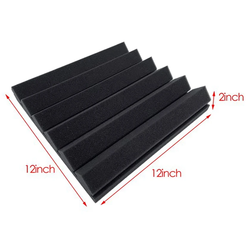 6Pcs Acoustic Foam 30X30x5cm Acoustic Foam Panels For Studio KTV Soundproof Treatment Paint Pads Paper Wall Sticker-ABQU