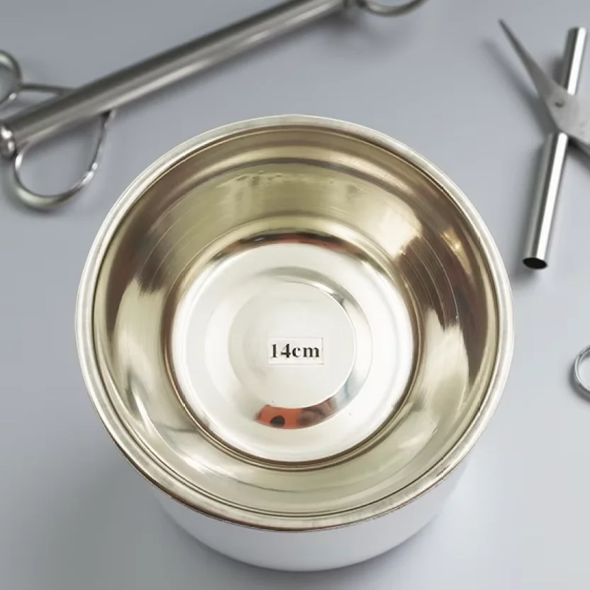 Thickened 304 Stainless Steel Dressing Bowl Medication Cup Anti-Iodine Solution Measuring Cup Cotton Ball Dressing Storage Bowl