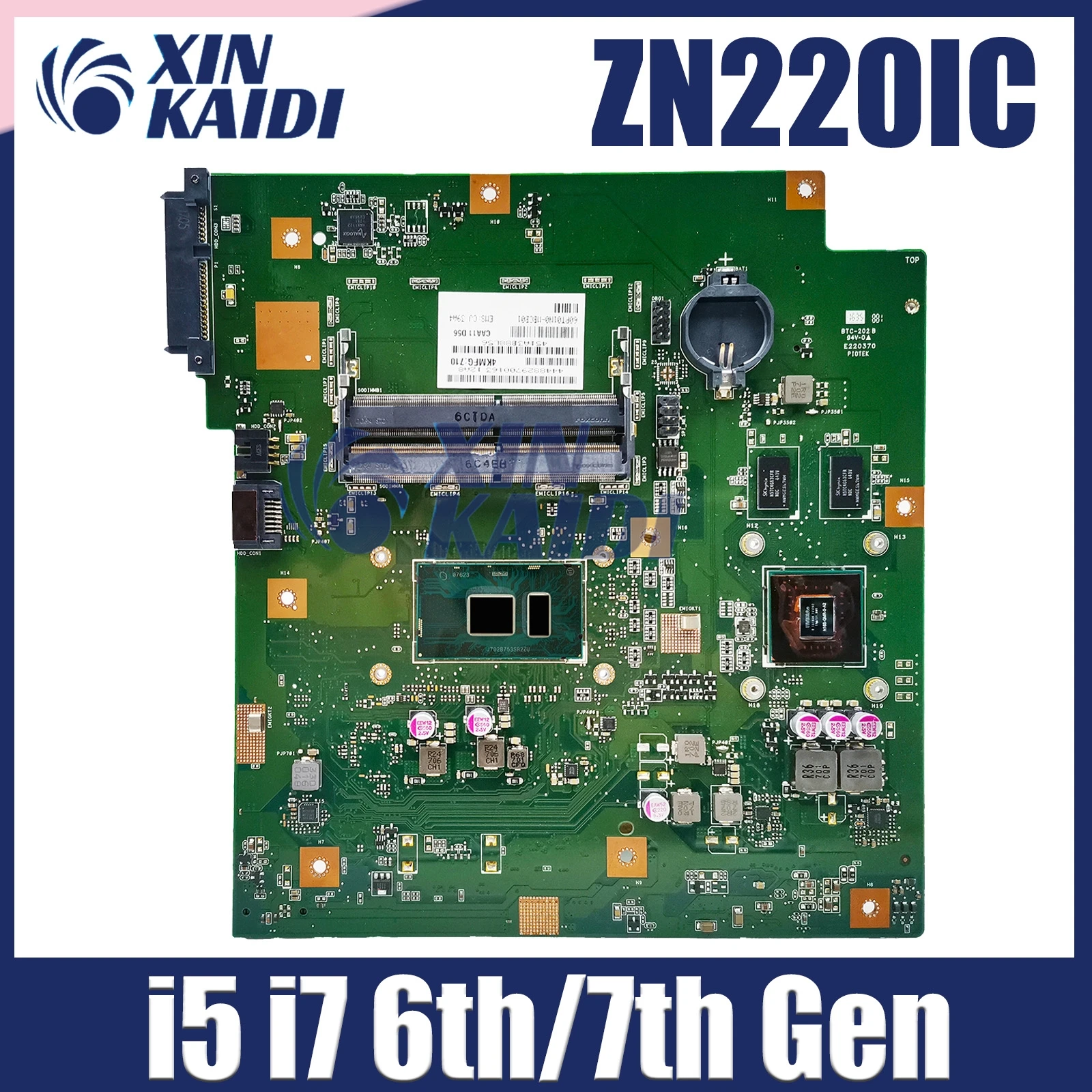 

ZN220IC-K Mainboard For ASUS Zen AiO Pro Z220IC commercial Motherboard I3-6100U I5-6200U I5-7200U I7-6500U Test work 100%