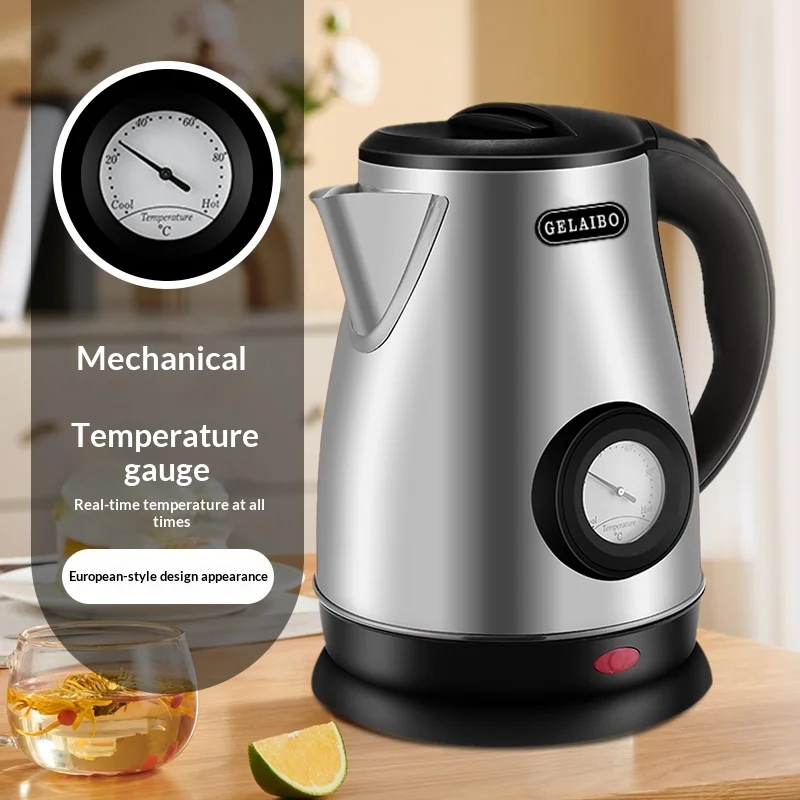 The Mechanical Thermometer of the Electric Kettle Shows the European-Style Fashion Style Design, and the Large-Capacity 1.8-Lite