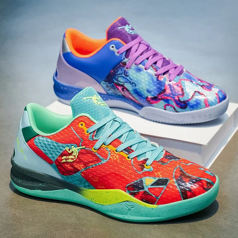 Men Basketball Shoes Athletic Trainer Sports Shoes Unisex High Quality Breathable Unisex Outdoor Non-slip Light Women Sneakers