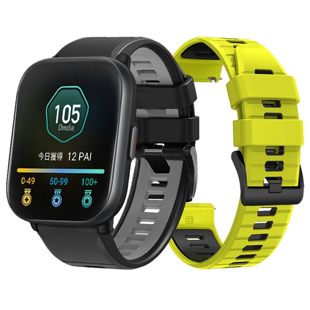 الرياضة الفرقة ل Huami AMAZFIT BIP 5 4 3Pro U/Pace التوازن سوار GTR/GTS 4 3 mini/Active 2 سيليكون 22 مللي متر 20 مللي متر حزام الملحقات