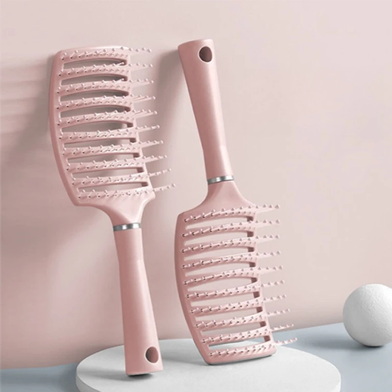 Women's High Crown Hair Comb - Volumizing Paddle Brush for Flat Top Fix, Macaron Bone Comb for Long Hair Styling & Volume Boost
