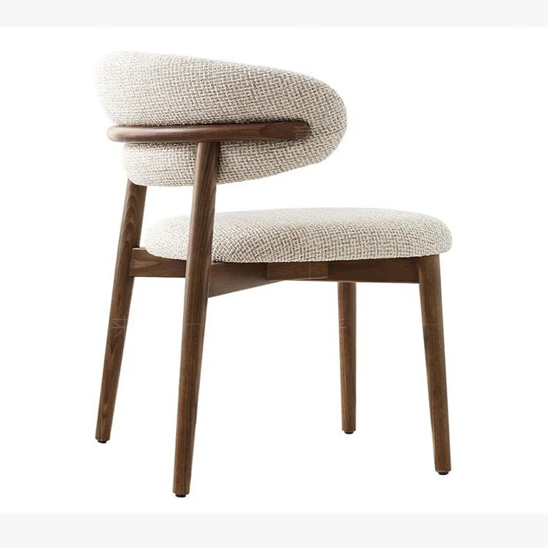 

Nordic, solid wood, dining chair, light luxury, modern, simple, log, designer