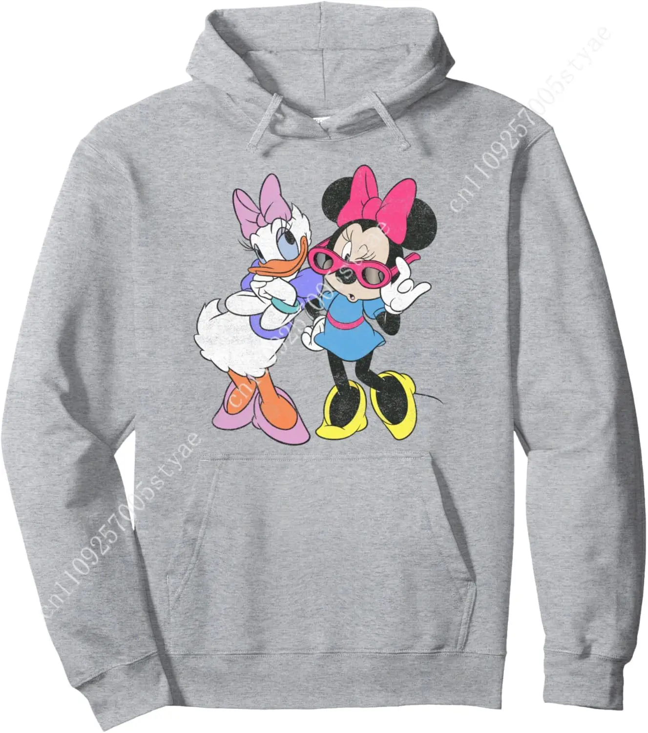 

Disney Mickey And Friends Daisy Minnie Vintage Fashion Pullover Hoodie
