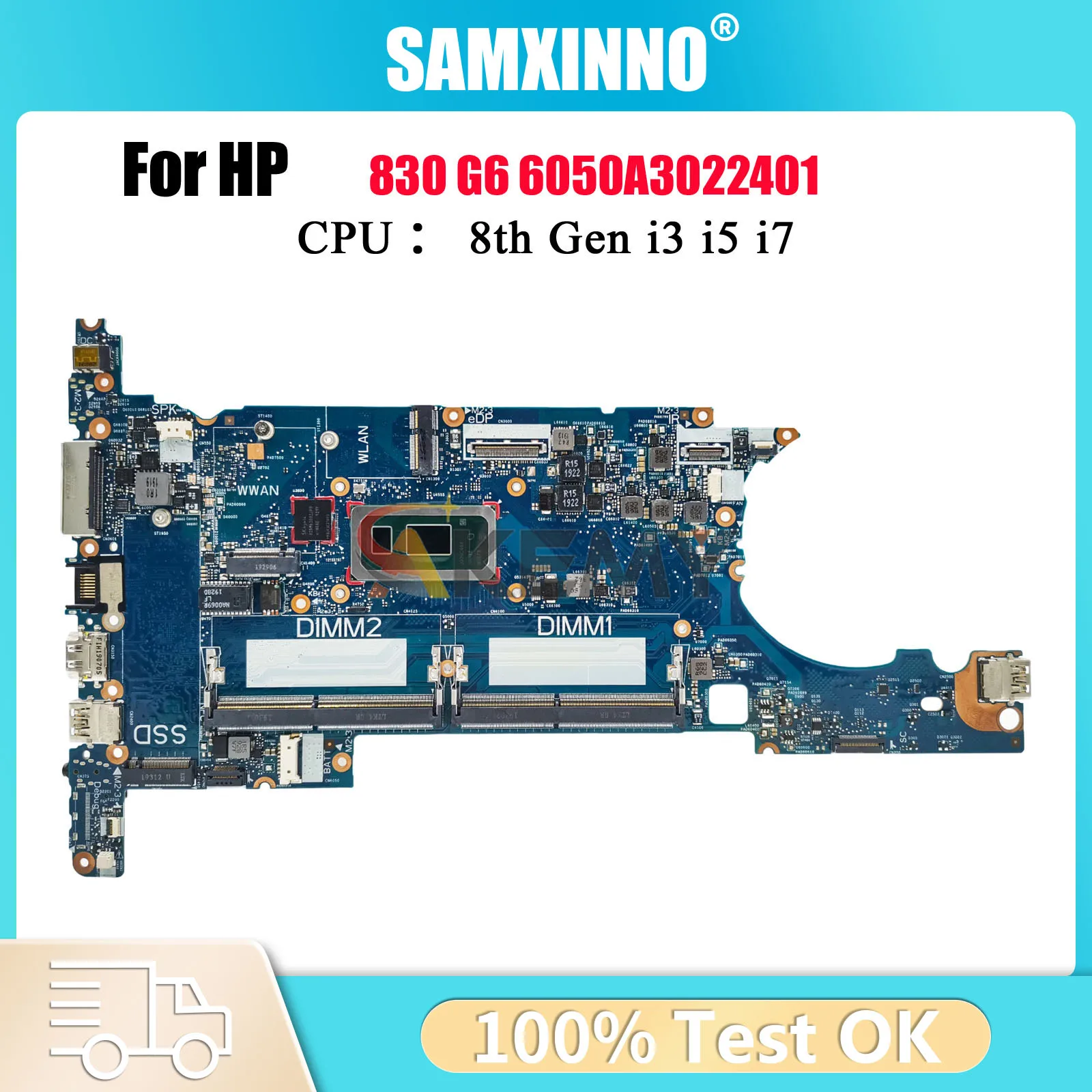 

Материнская плата для ноутбука HP EliteBook 830 G6 6050A3022401 L60635-601 L60638-601 с процессором i5 i7 8-го поколения DDR4 протестирована нормально