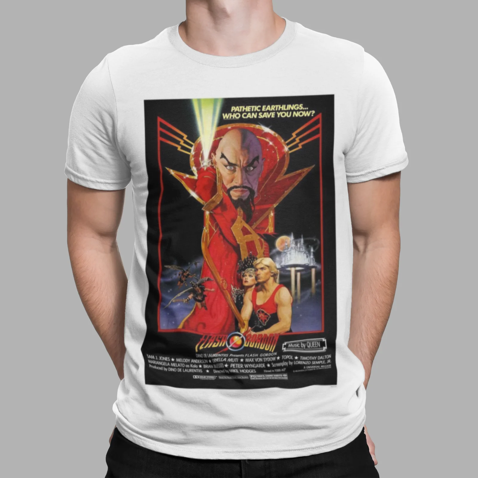 FLASH GORDON T-Shirt MING THE MERCILESS 70s 80's Retro Movie Poster Tee Gift