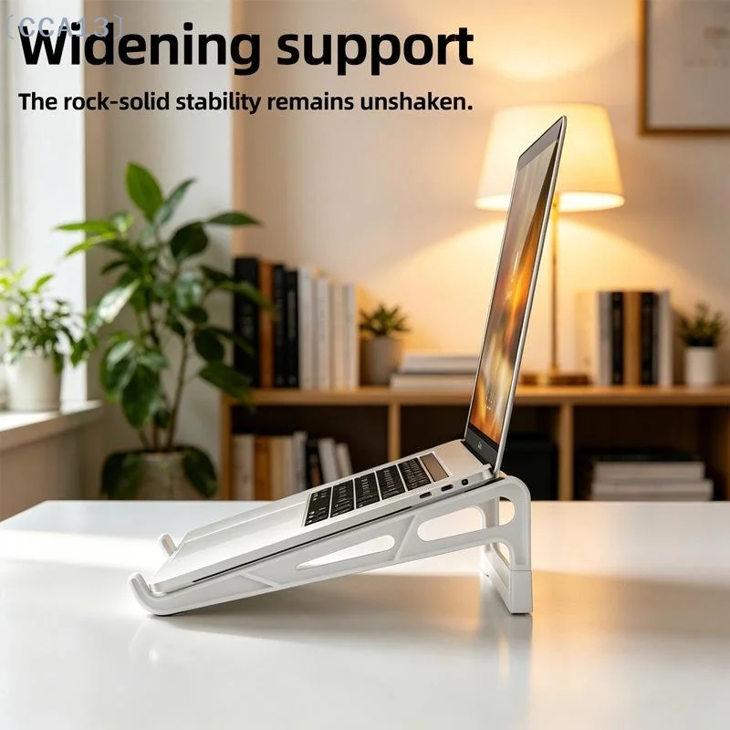 〔CCA13〕Ergonomic Folding Laptop Stand Adjustable Portable Notebook Holder Universal for 10-17 Inch Laptop Tablet  Travel Use