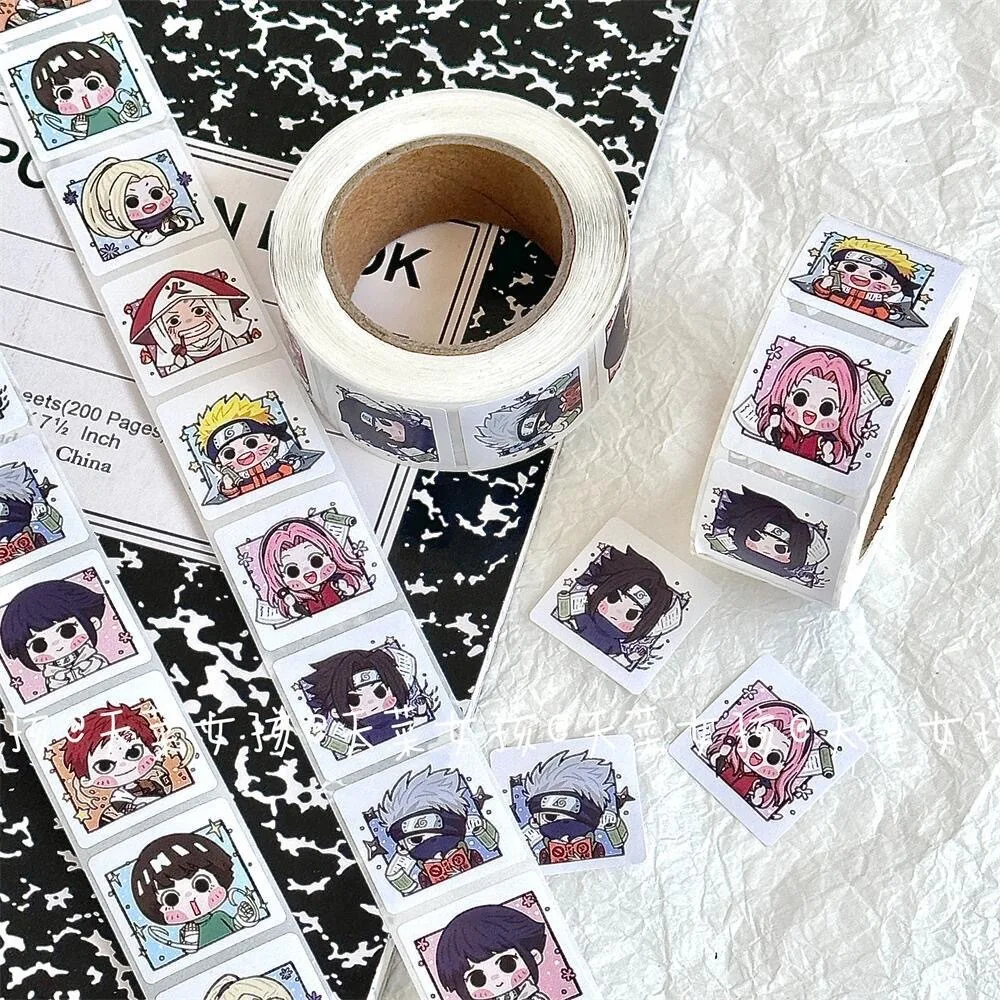 Naruto Uzumaki Naruto Kakashi Gaara Sticker For Small Business Gift Seal Labels Shipping Sticker for Decoration Envelope 500pcs