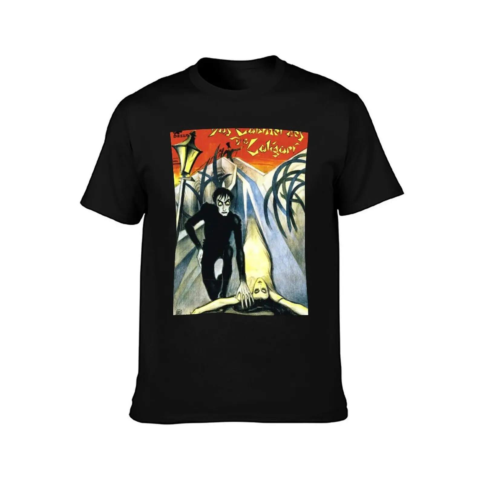 The Cabinet of Dr Caligari movie poster T-Shirt anime figures sublime quick-drying anime outfits for men