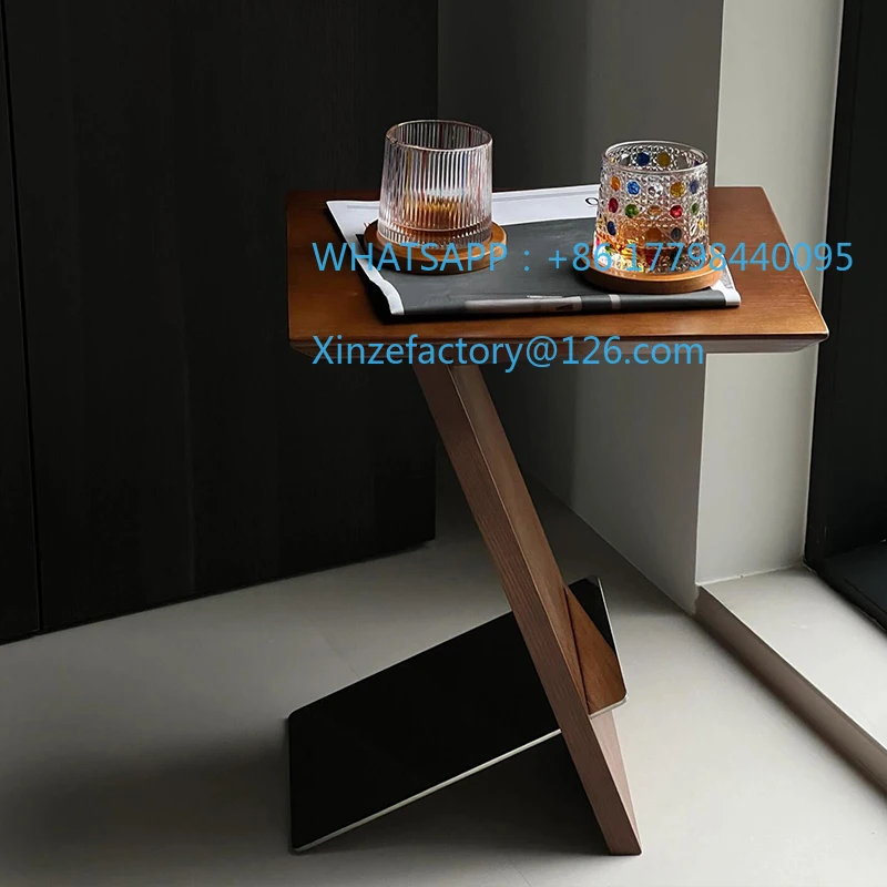 Restauração de estilo medieval sofá de madeira maciça mesa lateral armário de cabeceira pequena mesa de centro estante móvel quarto