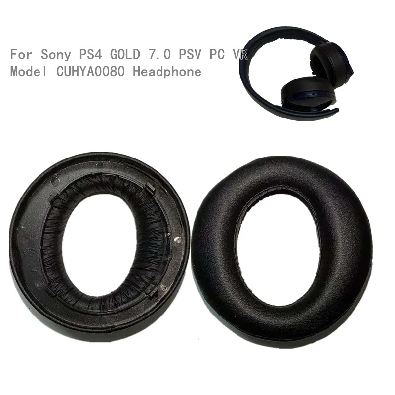 

1 Pair Ear Pad For Sony PS4 GOLD 7.0 PSV PC VR Model CUHYA0080 Headphone Ear Cushion Ear Cups Ear Cover Earpads Repair Parts