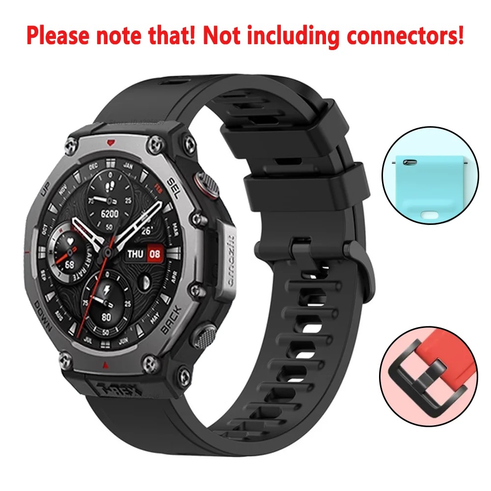 Silicone Strap For Amazfit T-rex 3 Smart watch Watchband Sports Band For Huami Amazfit T-rex 3 Bracelet Accessories Correa