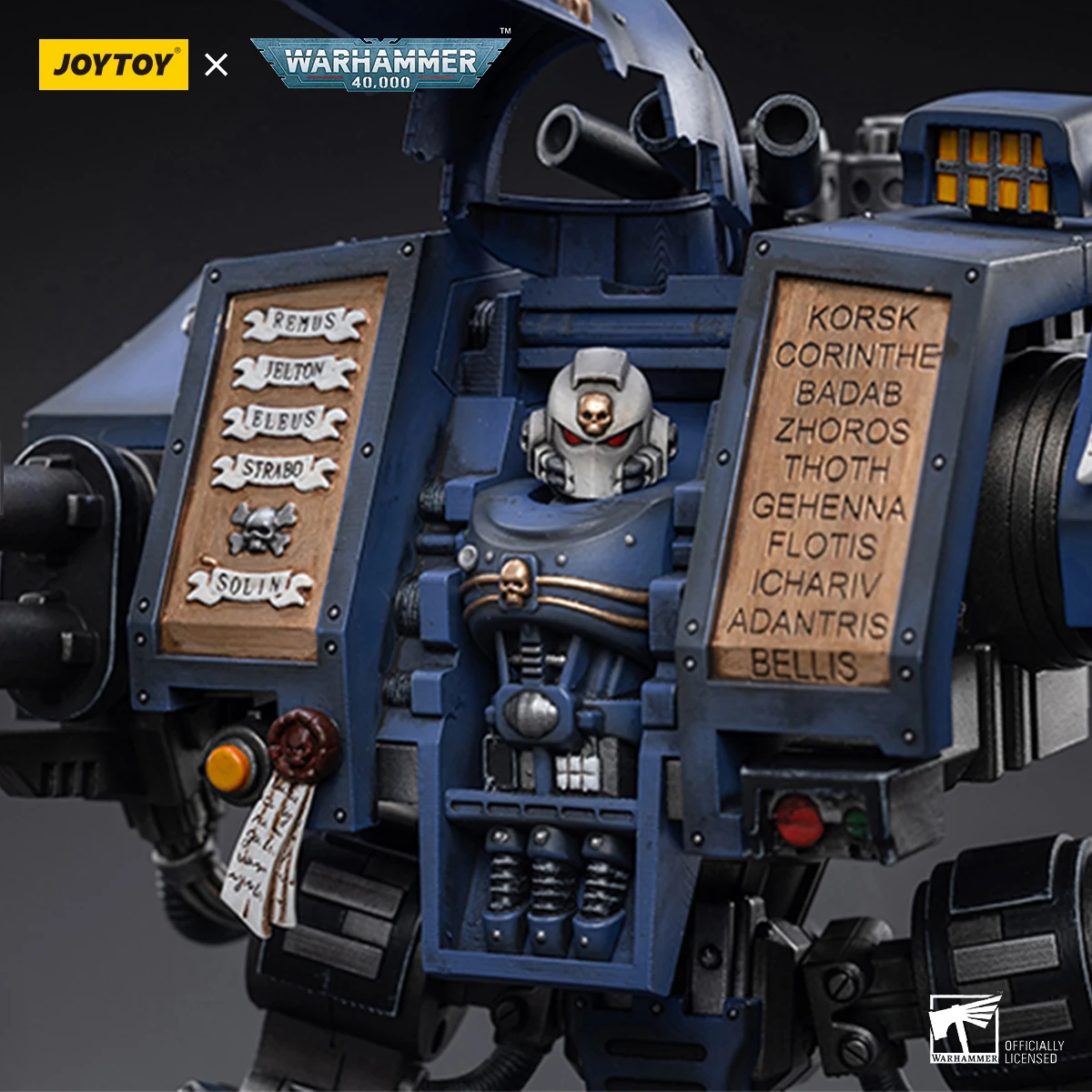 JOYTOY ウォーハンマー40K アクションフィギュア 1/18 スペースマリーン ウルトラマリーン ヴェネラブル・ドレッドノート フィギュア 可動関節モデル おもちゃ