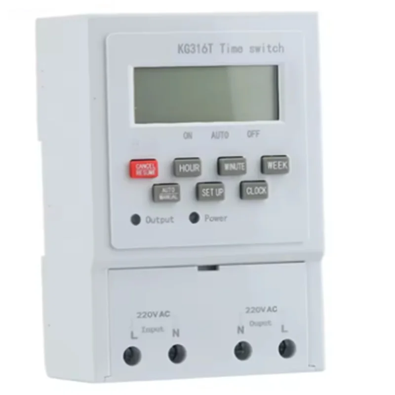 A88Z KG316T Din Rail Time Switch Microcomputer Time Control Switch 220V LCD Display Strong Anti-Interference Ability