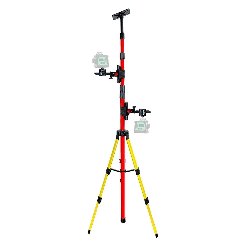 Adjustable Laser Level Support Rod Telescopic Level Tripod Stand 4M Horizontal Lifting Rod Engineering Surveying Instrument Part