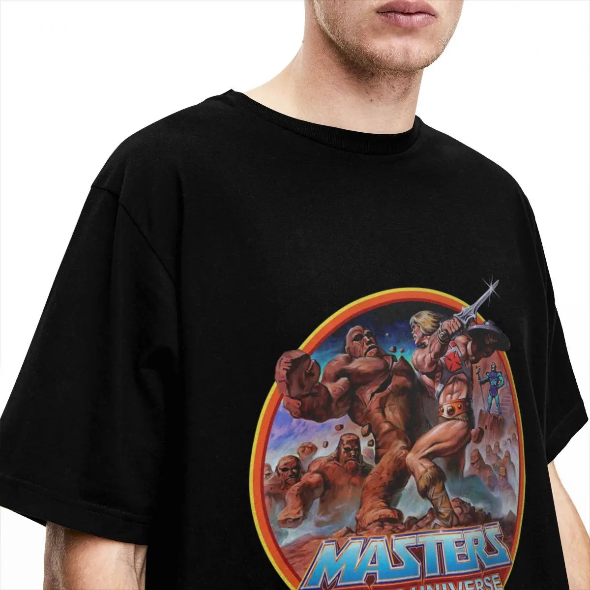 Men Women T-Shirts Master Of Universe He-man Rock Warriors Stuff Funny Pure Cotton Short Sleeve Cartoon MOTU T Shirt