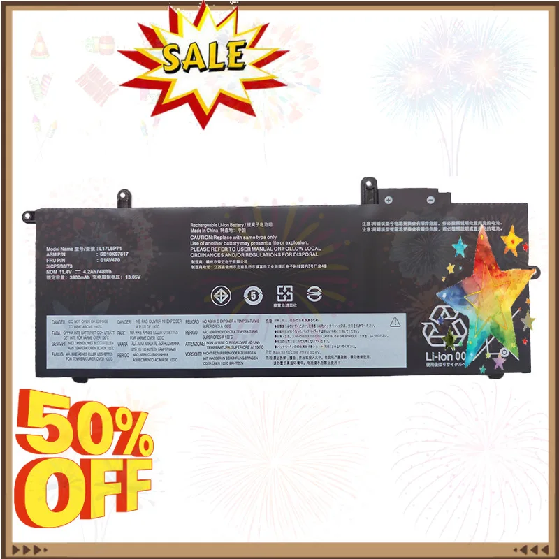 SWZY New L17L6P71 01AV470 L17C6P71 Laptop Battery for Lenovo ThinkPad X280 A285 Series  SB10K97619  01AV471 L17M6P71 SB10K97617