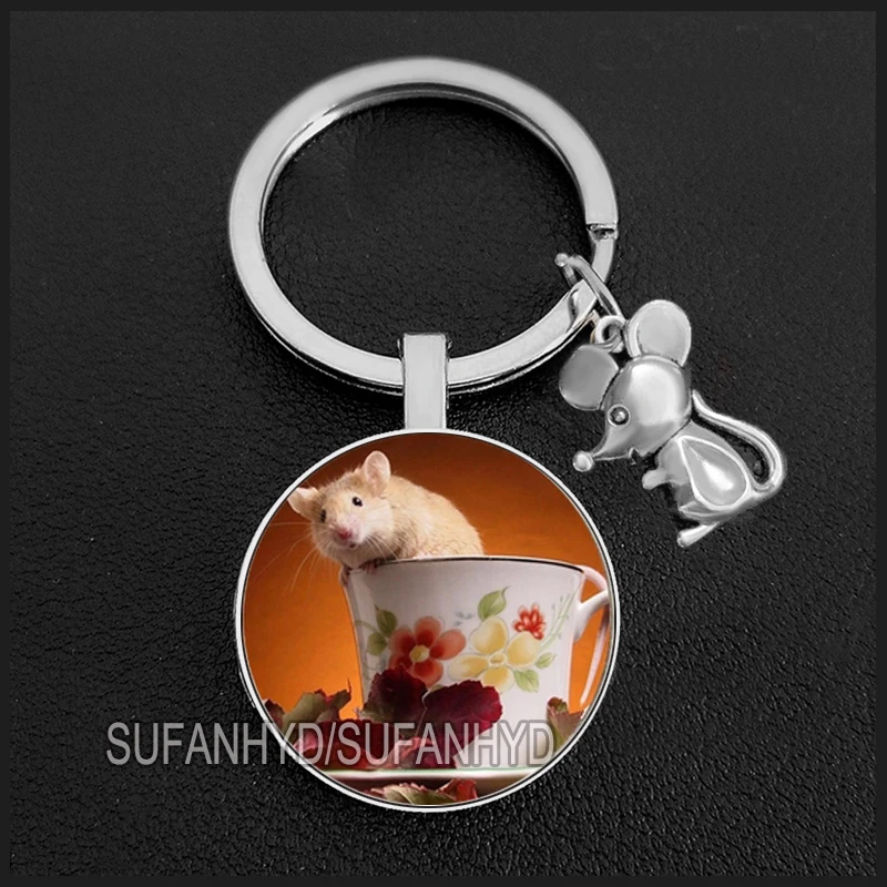 New Cute Mouse Keychains Lovely Rat Key Chains for Women Person Girl's Favorite Gift Souvenir