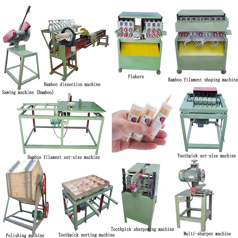 Brand New Lerford Automatic Bamboo Toothpick Skewer Making Machine High Capacity High Efficiency Low Cost 220V 1.5KW 1 Year